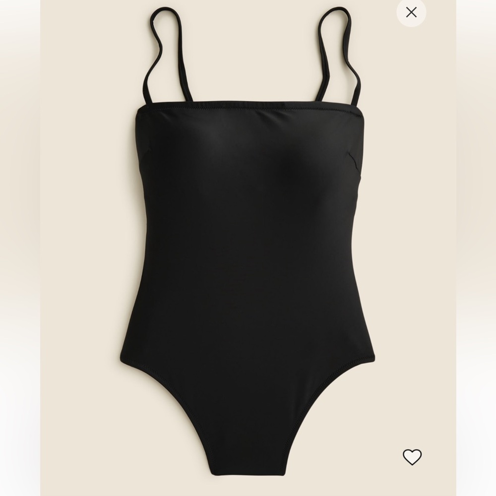 Square neck one piece swimsuit